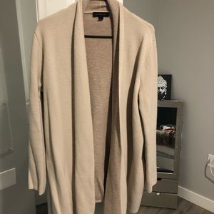 Ann Taylor long open cardigan